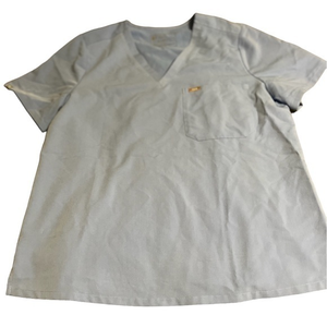 Figs Catarina Womens One‎ Pocket Scrub Top Technical Collection Capri Blue XL